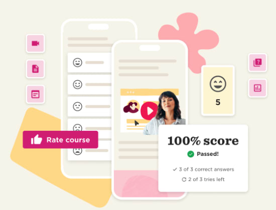 course rating, online learning success