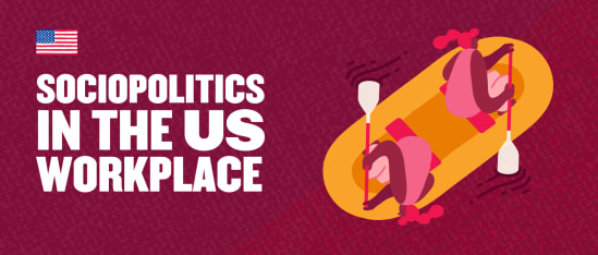 sociopolitics-in-us-workplace, illustration-diverse-rowers-paddling-boat