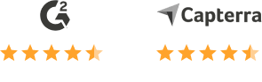 G2 Website: 1533 reviews, score: 4,5 stars; Capterra website: 160 reviews, score: 4,6 stars.