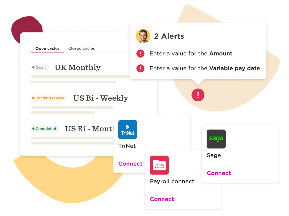 open-cycles-dashboard, alerts-section-with-payroll-options