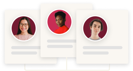 people-profile-cards, diverse-portraits