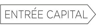 ENTRÉE CAPITAL logo with sleek arrow design, emphasizing modern branding and investment focus, Minimalist text logo representing a financial firm