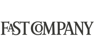 Fast Company logo in bold black text, symbolizing innovation and modern business. Strong brand identity focus., innovation, branding