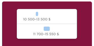 transparent culture slider, financial ranges displayed