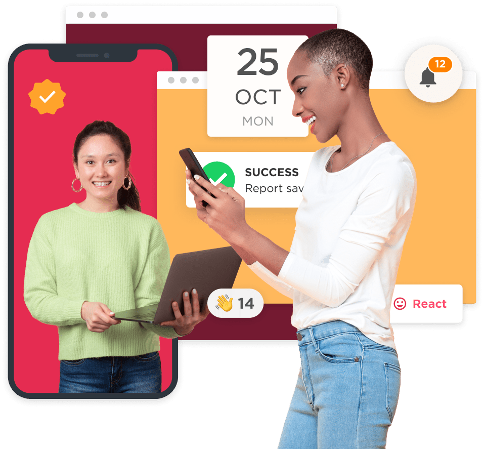 successful-report-saving, digital-interaction-communication