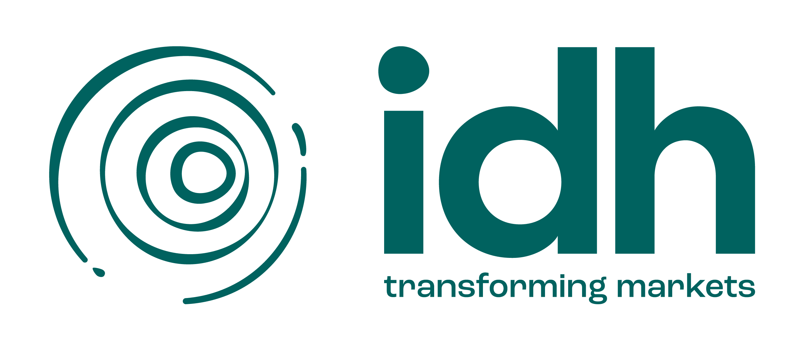 idh logo with concentric circles, styled text 'transforming markets' representing market innovation, idh brand logo enhancing market transformation visibility