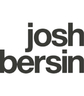 josh bersin logo, black text on white background, modern design featuring uppercase letters