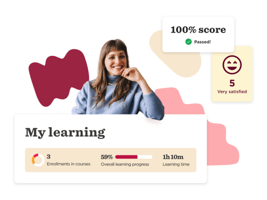 learning progress, satisfaction score