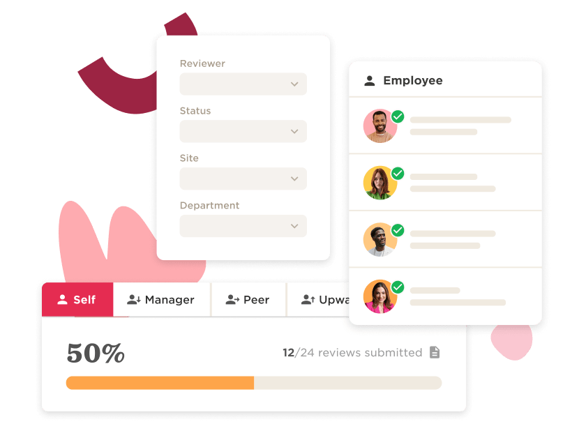 self-review-dashboard, employee-rating-interface