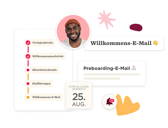 willkommens-email, preboarding-information