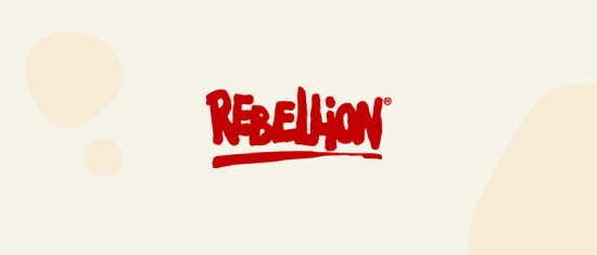 REBEL_logo_red, minimal_background_design
