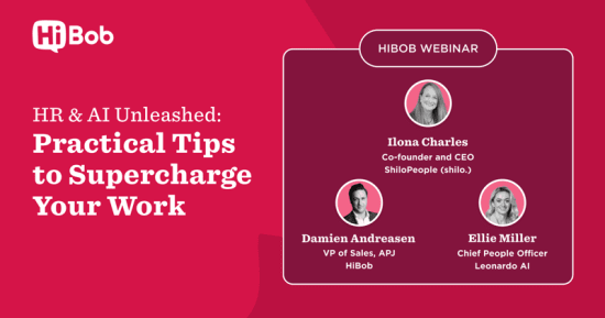 HiBob Webinar: HR & AI insights by Ilona Charles, Damien Andreasen, Ellie Miller for improving workplace efficiency., webinar, HR_AI