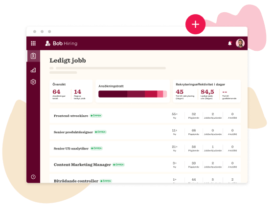 job listings, recruitment dashboard