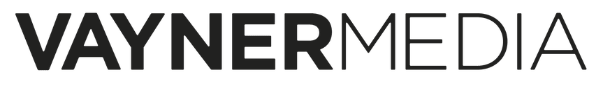 VaynerMedia logo in bold, modern typography against a transparent background, representing a creative agency. , VaynerMedia, logo